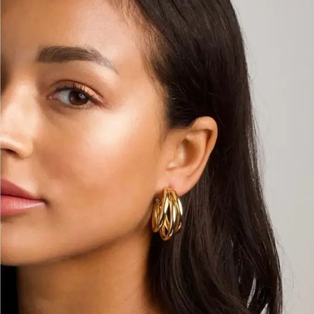 Multiple style hoop earrings